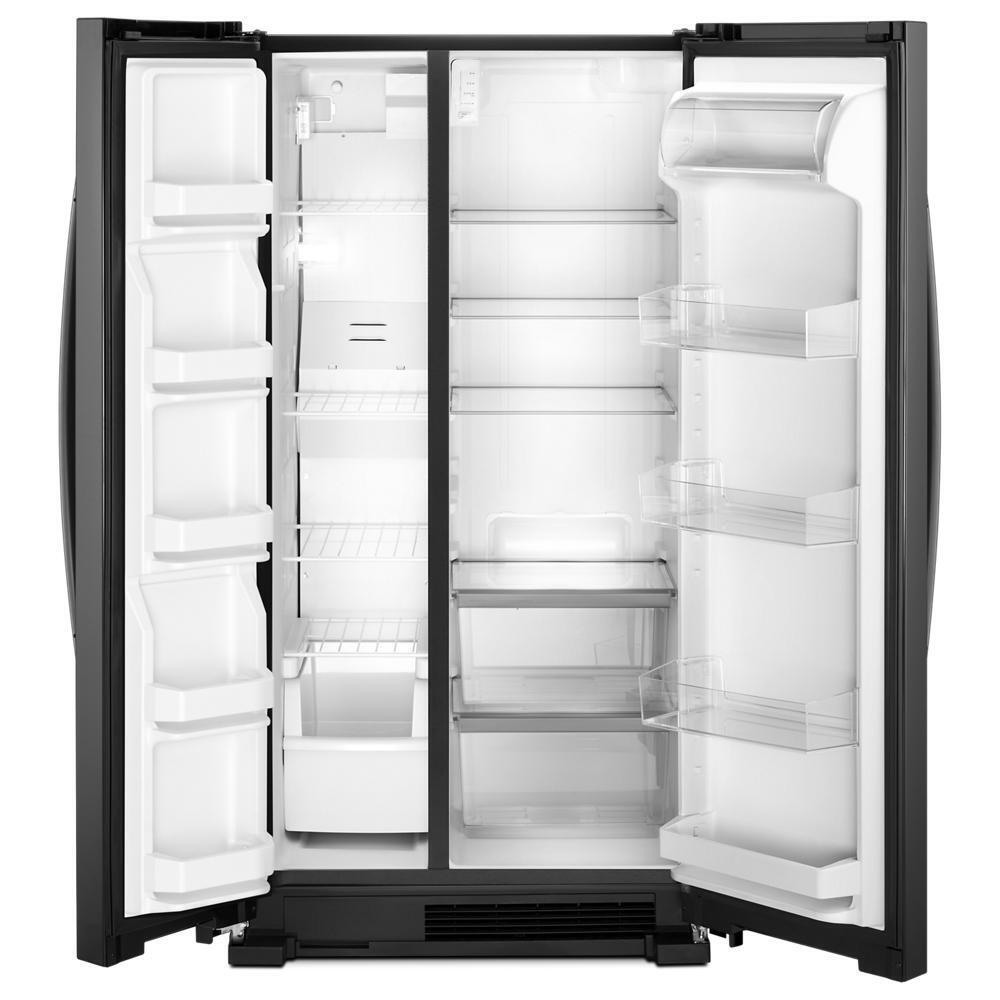 Whirlpool 33-inch Wide Side-by-Side Refrigerator - 22 cu. ft. - Black