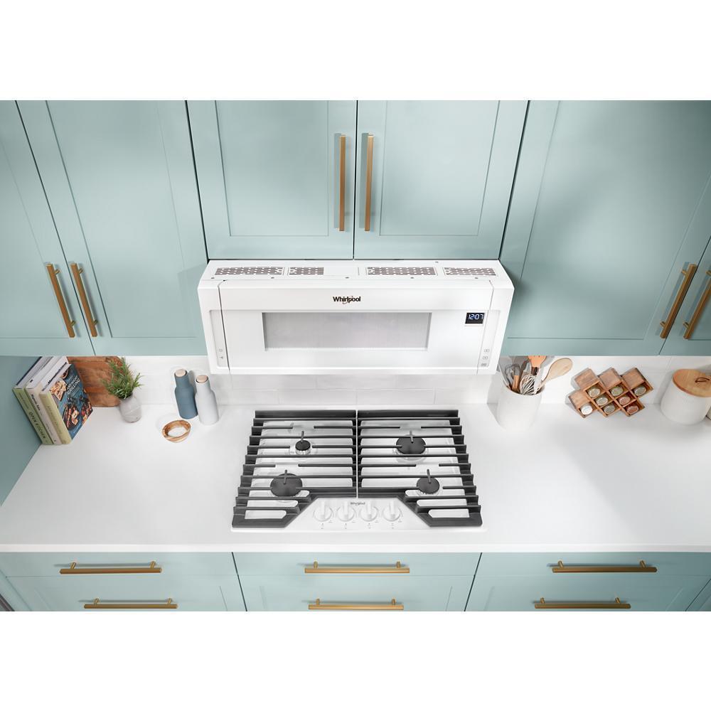 Whirlpool 30-inch Gas Cooktop with EZ-2-Lift Hinged Cast-Iron Grates - White