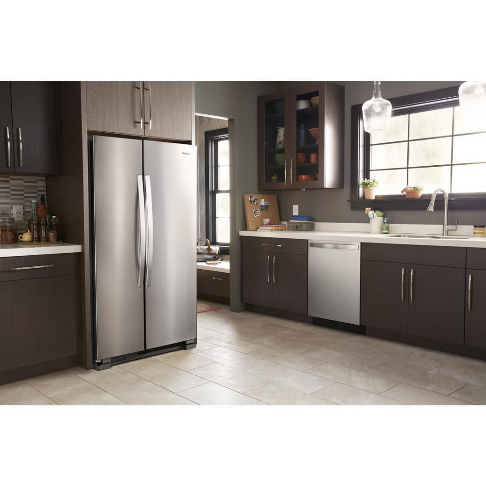 Whirlpool 36-inch Wide Side-by-Side Refrigerator - 25 cu. ft. - Stainless Steel