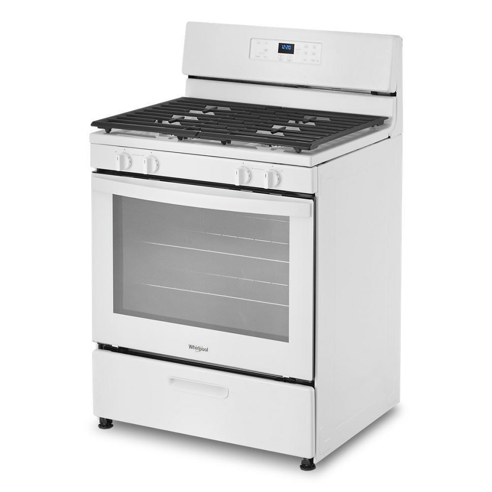 Whirlpool 5.1 Cu. Ft. Freestanding Gas Range with Broiler Drawer - White