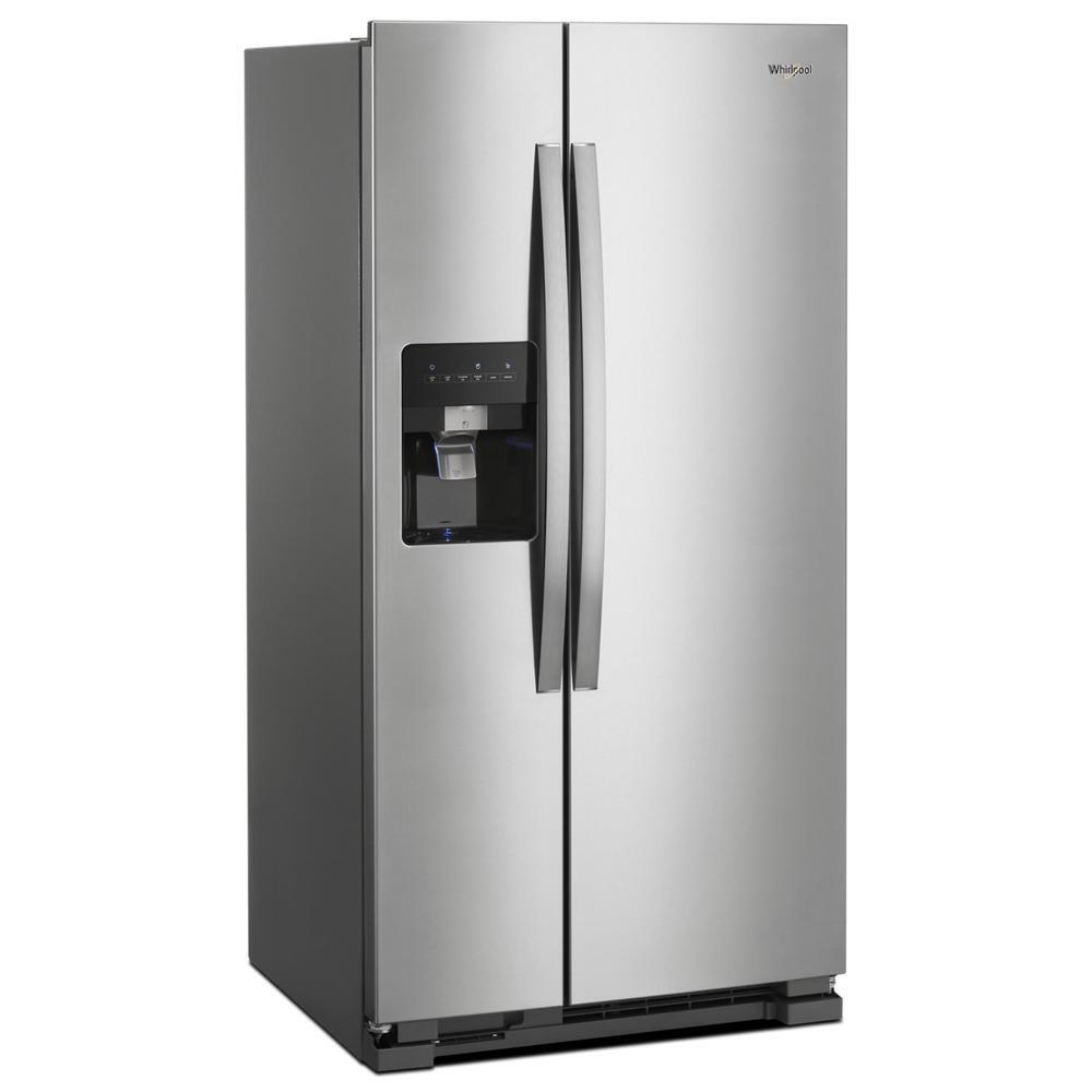 Whirlpool 21.4 Cu. Ft. Side by Side Refrigerator with Water and Ice Dispenser - Stainless Steel