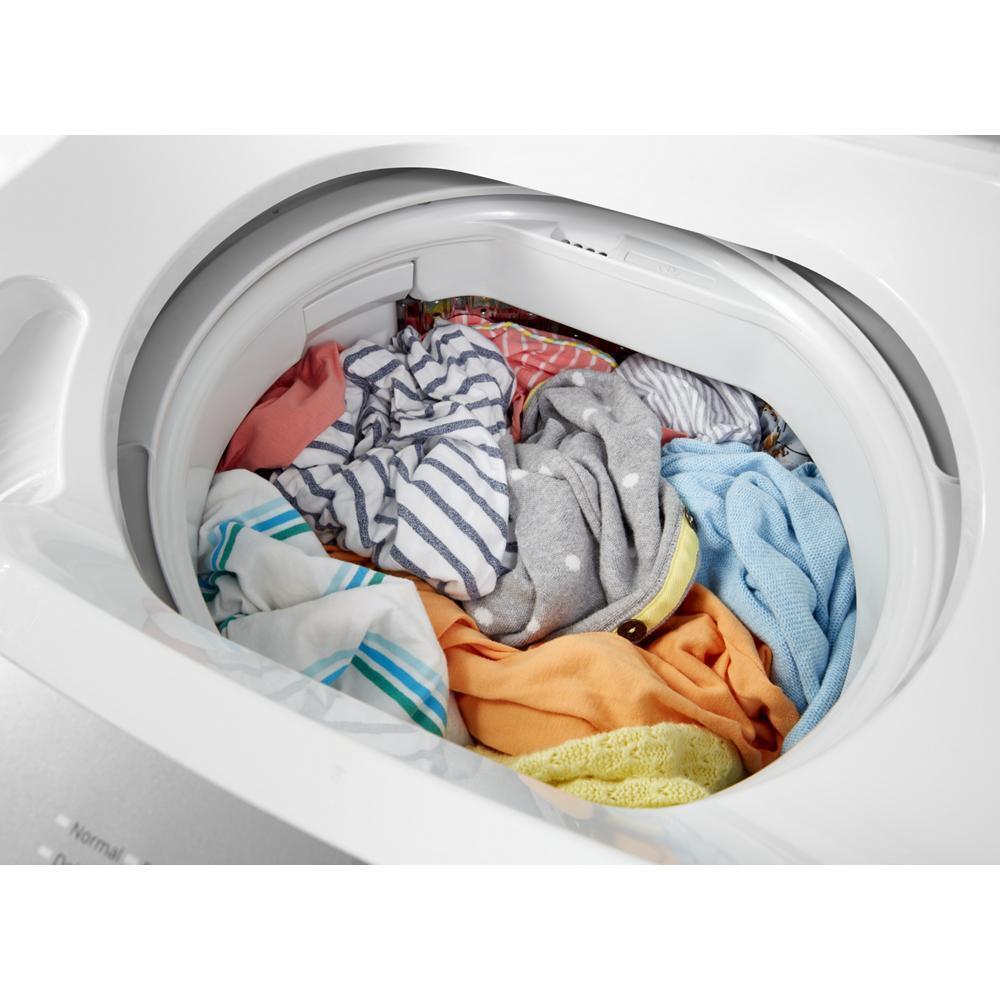 Whirlpool 24" Electric Stacked Washer and Electric Dryer with 6-Wash cycles and Auto Dry - White