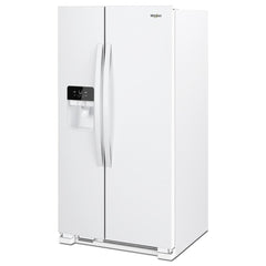 Whirlpool 24.6 Cu. Ft. Side-by-Side Refrigerator with Water and Ice Dispenser - White