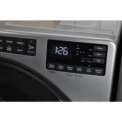 Whirlpool 4.5 Cu. Ft. Front Load Washer with Steam, Quick Wash Cycle and Vibration Control Technology - Chrome Shadow