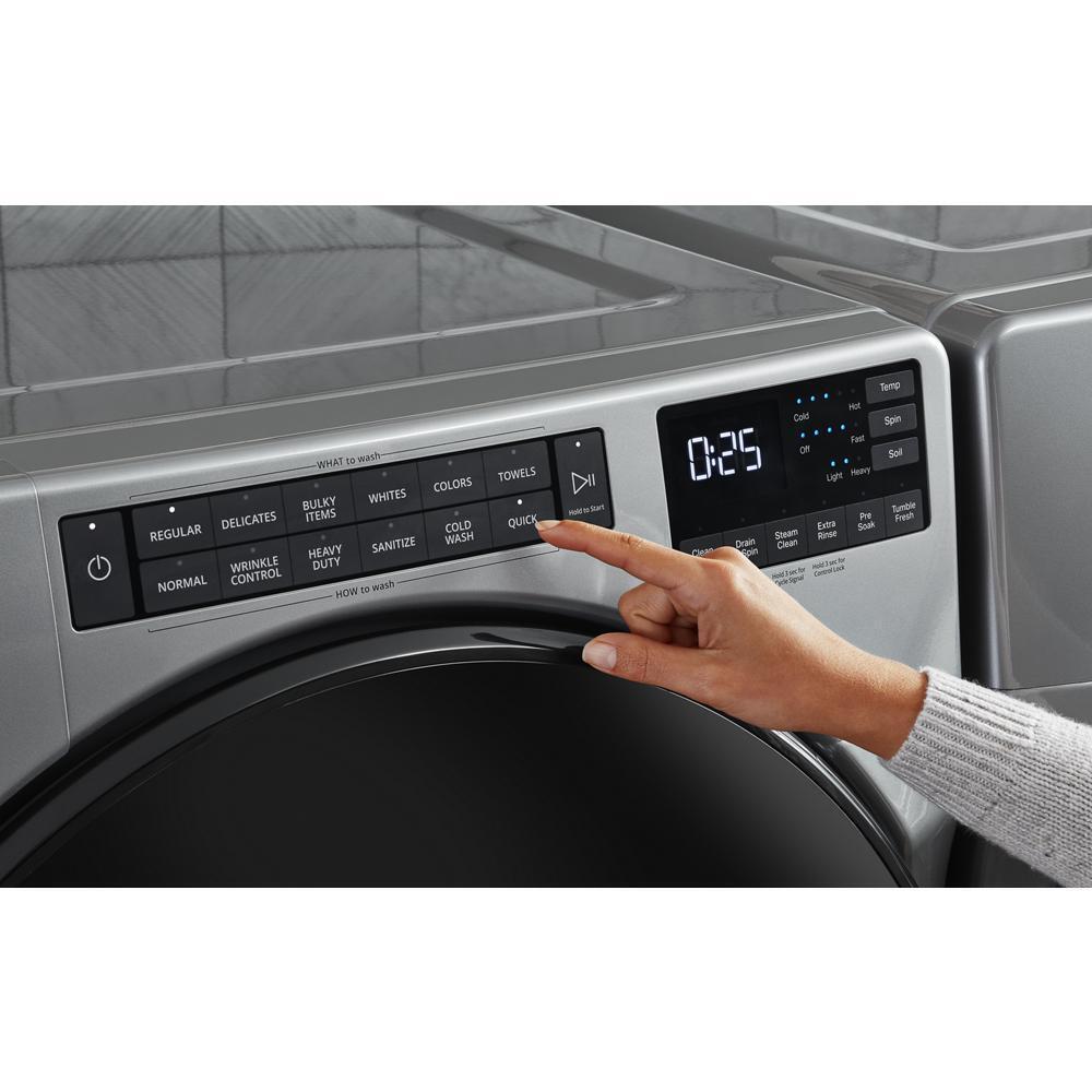 Whirlpool 5.0 Cu. Ft. Front Load Washer with Quick Wash Cycle - Chrome Shadow