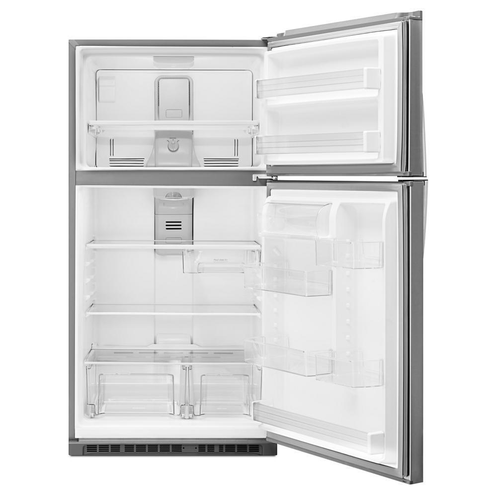 Whirlpool 33-inch Wide Top Freezer Refrigerator - 21 cu. ft. - Stainless Steel