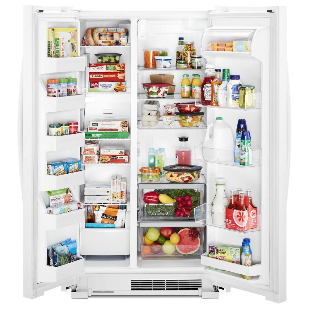 Whirlpool 25.1 Cu. Ft. Side-by-Side Refrigerator - White