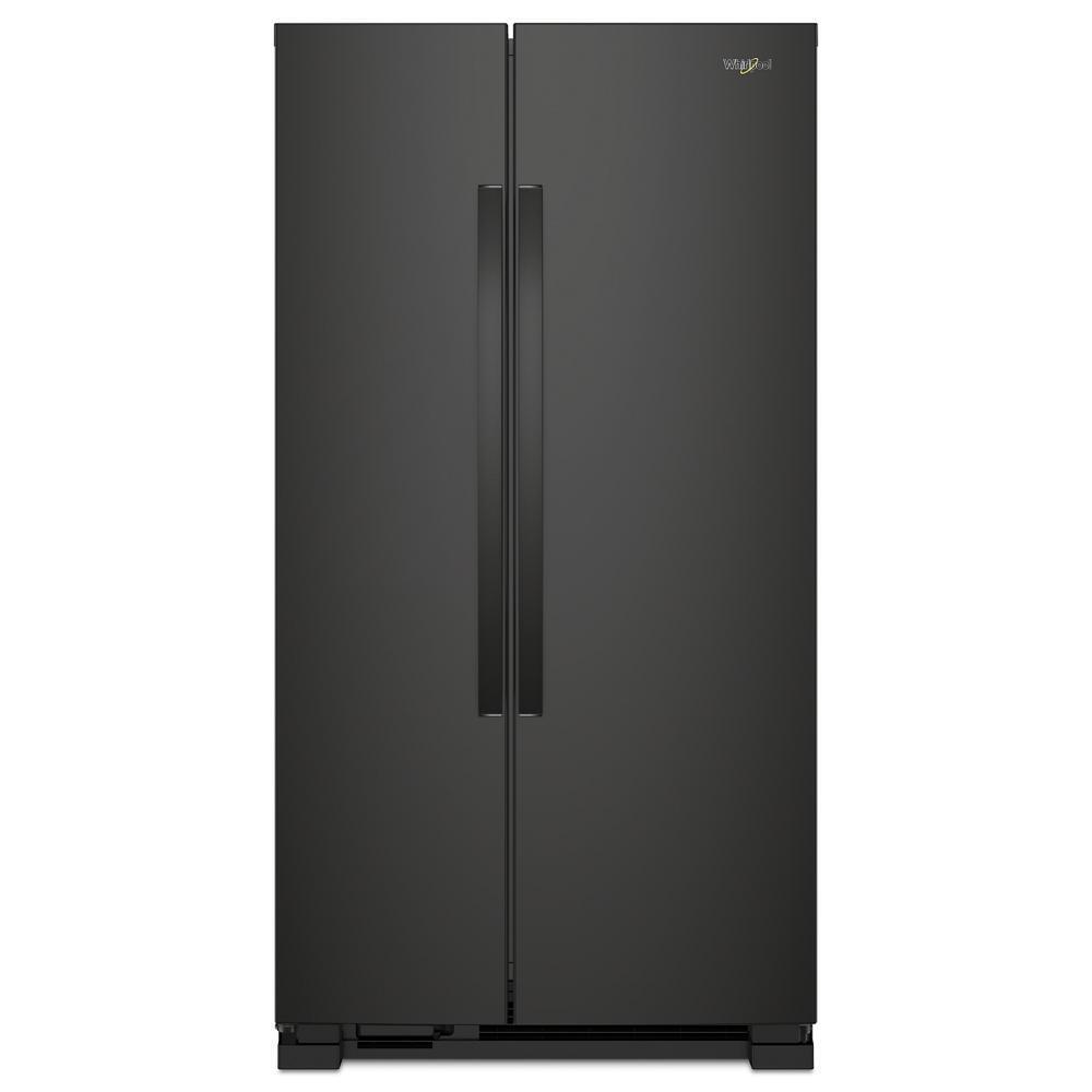 Whirlpool 33-inch Wide Side-by-Side Refrigerator - 22 cu. ft. - Black