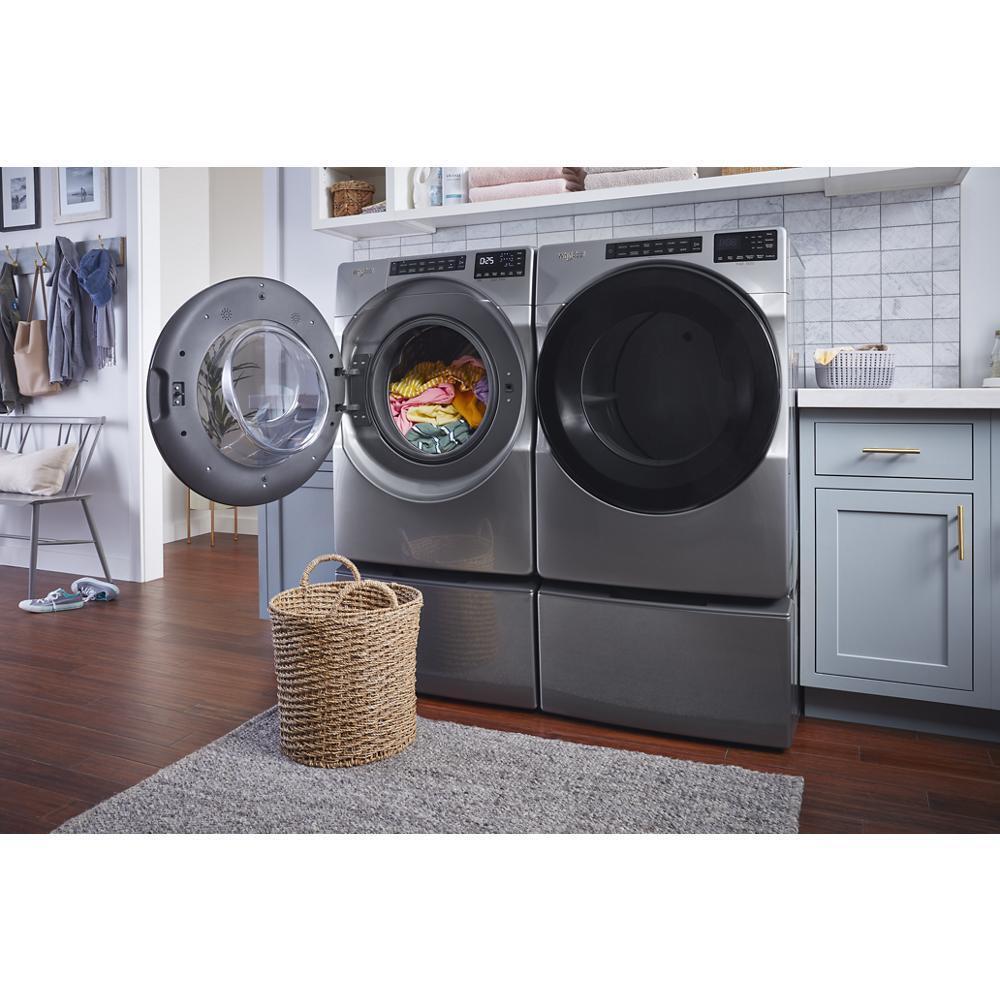 Whirlpool 5.0 Cu. Ft. Front Load Washer with Quick Wash Cycle - Chrome Shadow