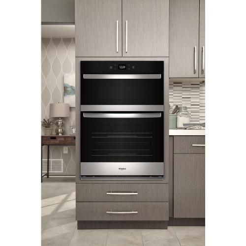 Whirlpool 6.4 Total Cu. Ft. Combo Wall Oven with Air Fry When Connected - Stainless Steel