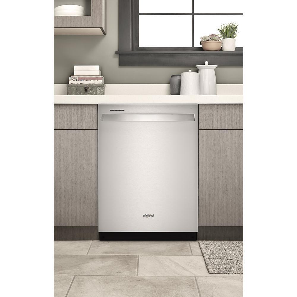 Whirlpool 24" Top Control Built-InDishwasher in Fingerprint Resistant - Stainless Steel