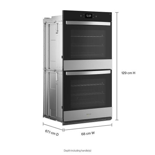 Whirlpool 8.6 Cu. Ft. Double Smart Wall Oven with Air Fry - Stainless Steel