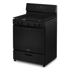 Whirlpool 5.1 Cu. Ft. Freestanding Gas Range with Edge to Edge Cooktop - Black