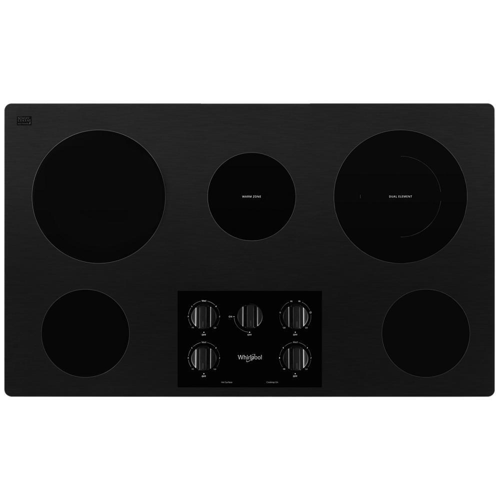 Whirlpool 36 in. Radiant Electric Ceramic Glass Cooktop with 5 Elements - Black