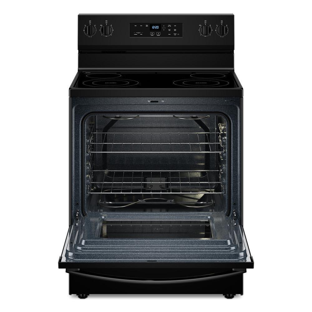 Whirlpool 30-inch Electric Range with No Preheat Mode - Black