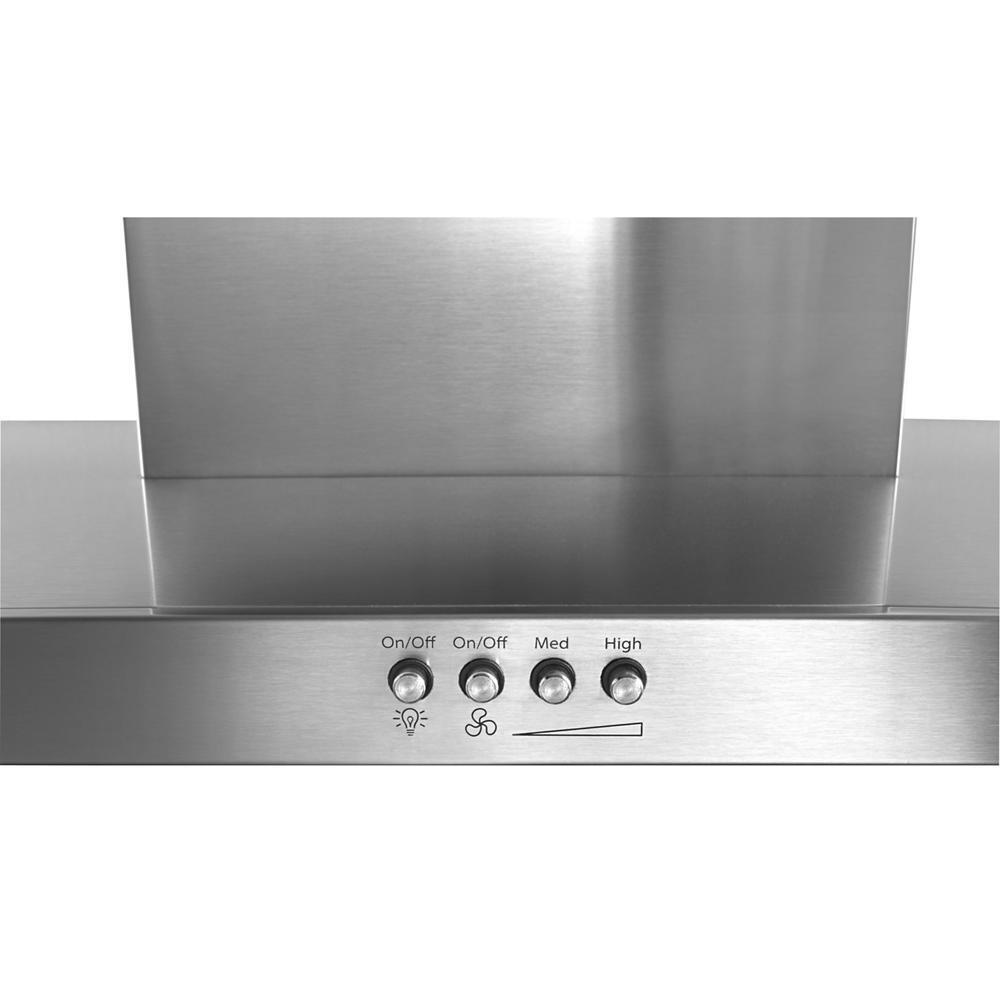 Whirlpool 36 in. Steel Wall Mount Flat Range Hood - Stainless Steel