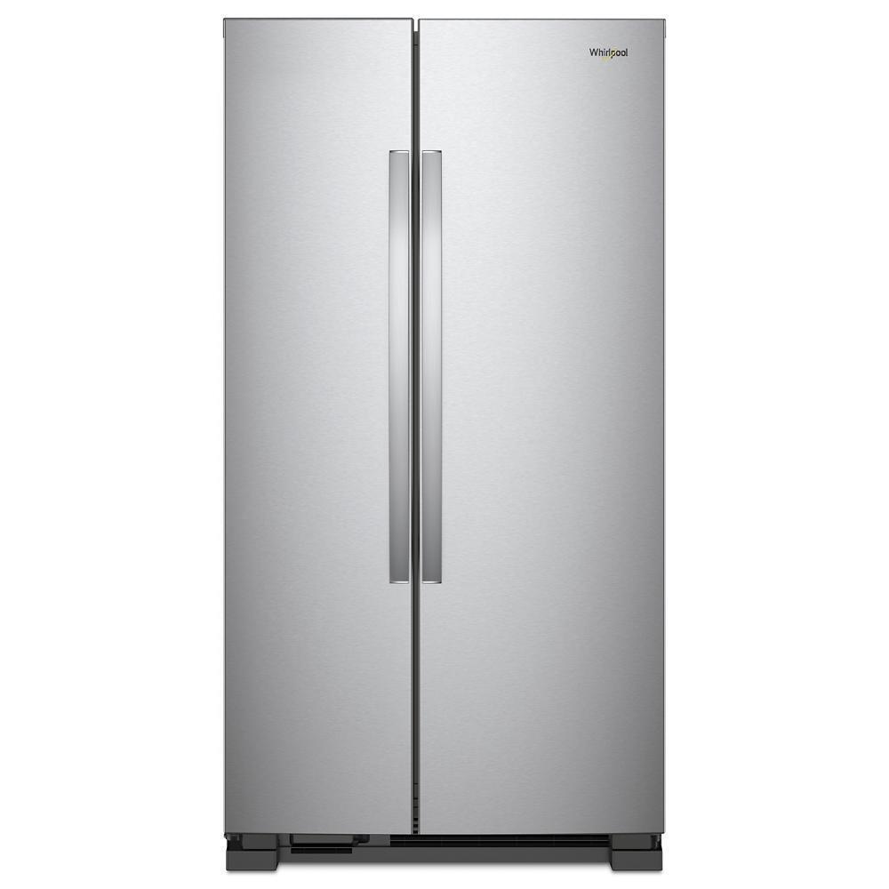 Whirlpool 33-inch Wide Side-by-Side Refrigerator - 22 cu. ft. - Stainless Steel