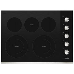 Whirlpool 30 in. Radiant Electric Ceramic Glass Cooktop with 5 Elements - Stainless Steel