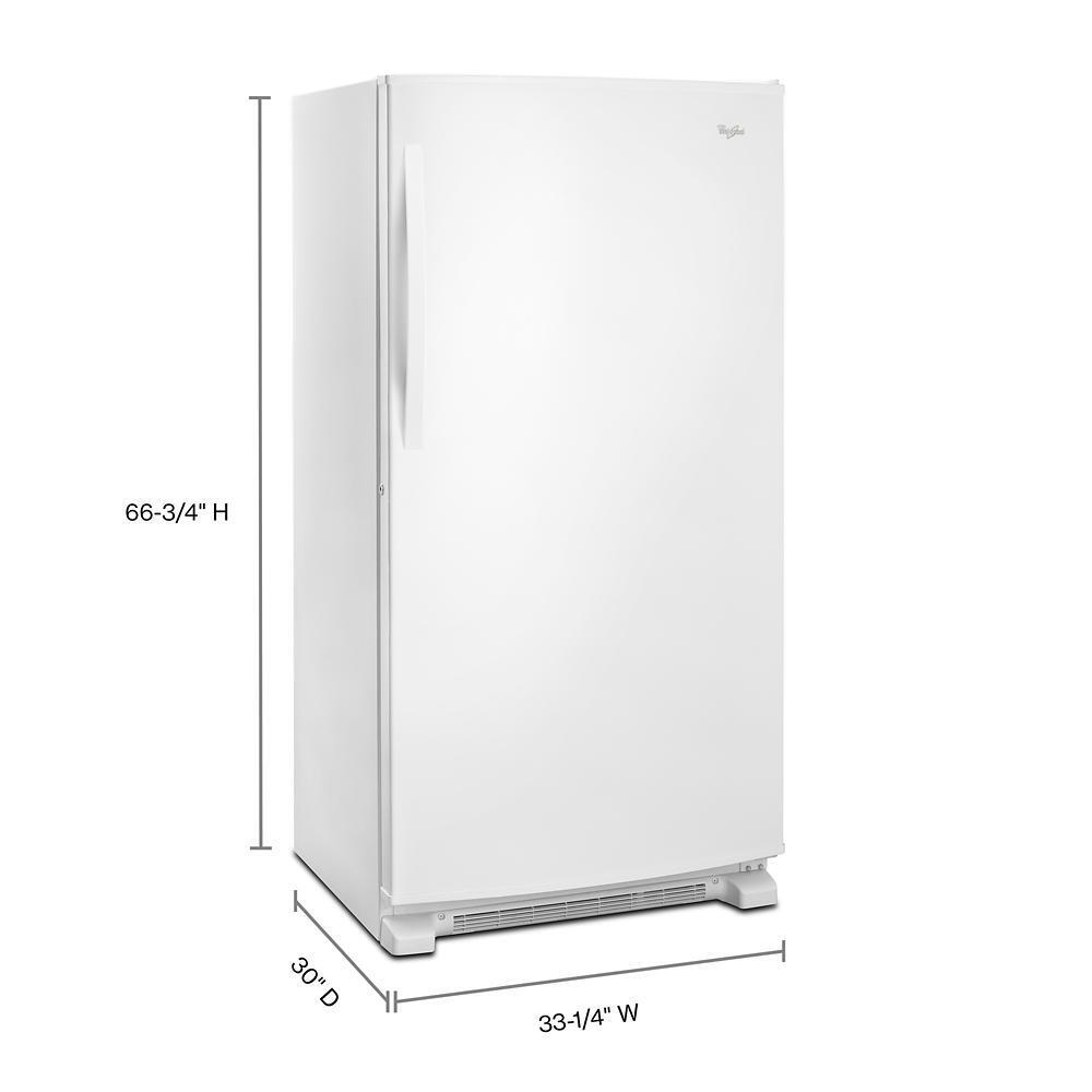 Whirlpool 20 cu. ft. Upright Freezer with Temperature Alarm - White