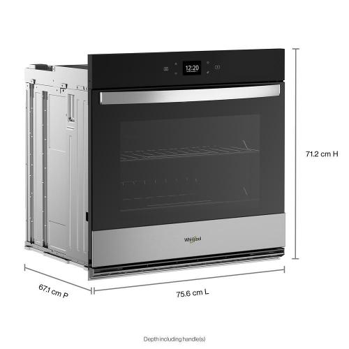 Whirlpool 5.0 Cu. Ft. Single Wall Oven with Air Fry When Connected - Stainless Steel