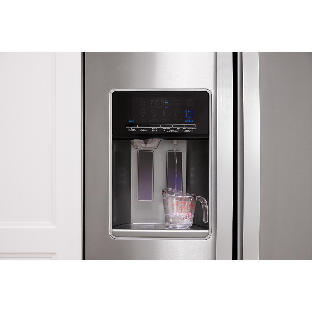 Whirlpool 21 Cu. Ft. Side By Side Refrigerator in Fingerprint Resistant Counter Depth - Stainless Steel