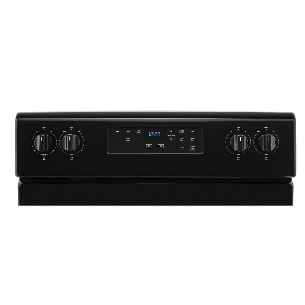 Whirlpool 4.8 Cu. Ft. Electric Range with Self-Cleaning Oven - Black