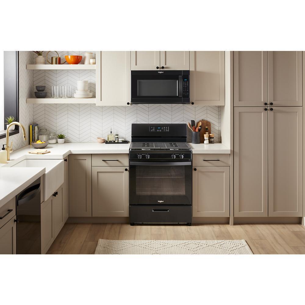 Whirlpool 5.1 Cu. Ft. Freestanding Gas Range with Broiler Drawer - Black