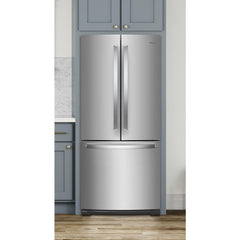 Whirlpool 30-inch Wide French Door Refrigerator - 20 cu. ft. - Stainless Steel