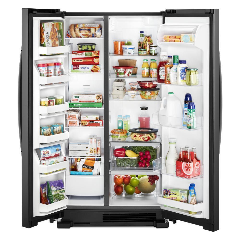 Whirlpool 25.1 Cu. Ft. Side-by-Side Refrigerator - Black