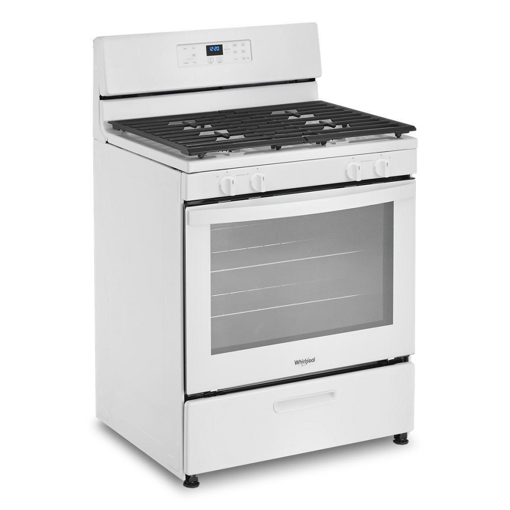 Whirlpool 5.1 Cu. Ft. Freestanding Gas Range with Broiler Drawer - White