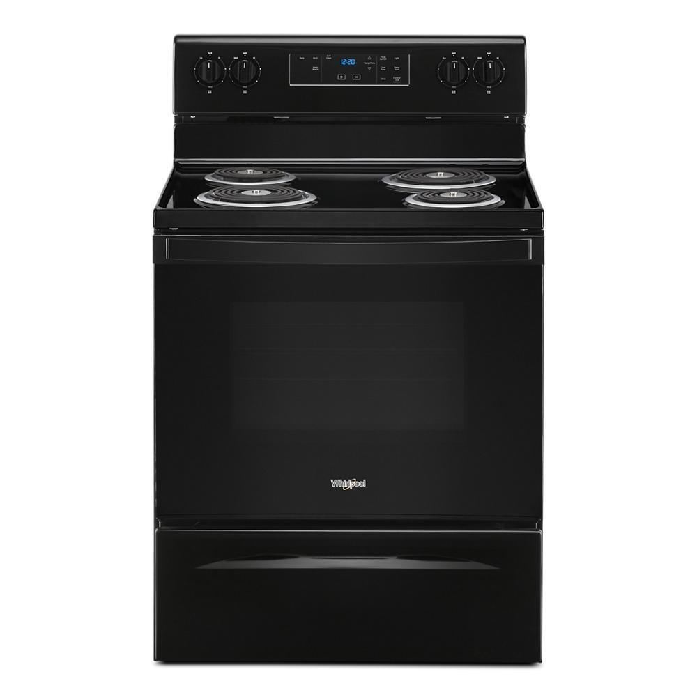 Whirlpool 4.8 Cu. Ft. Electric Range with Self-Cleaning Oven - Black