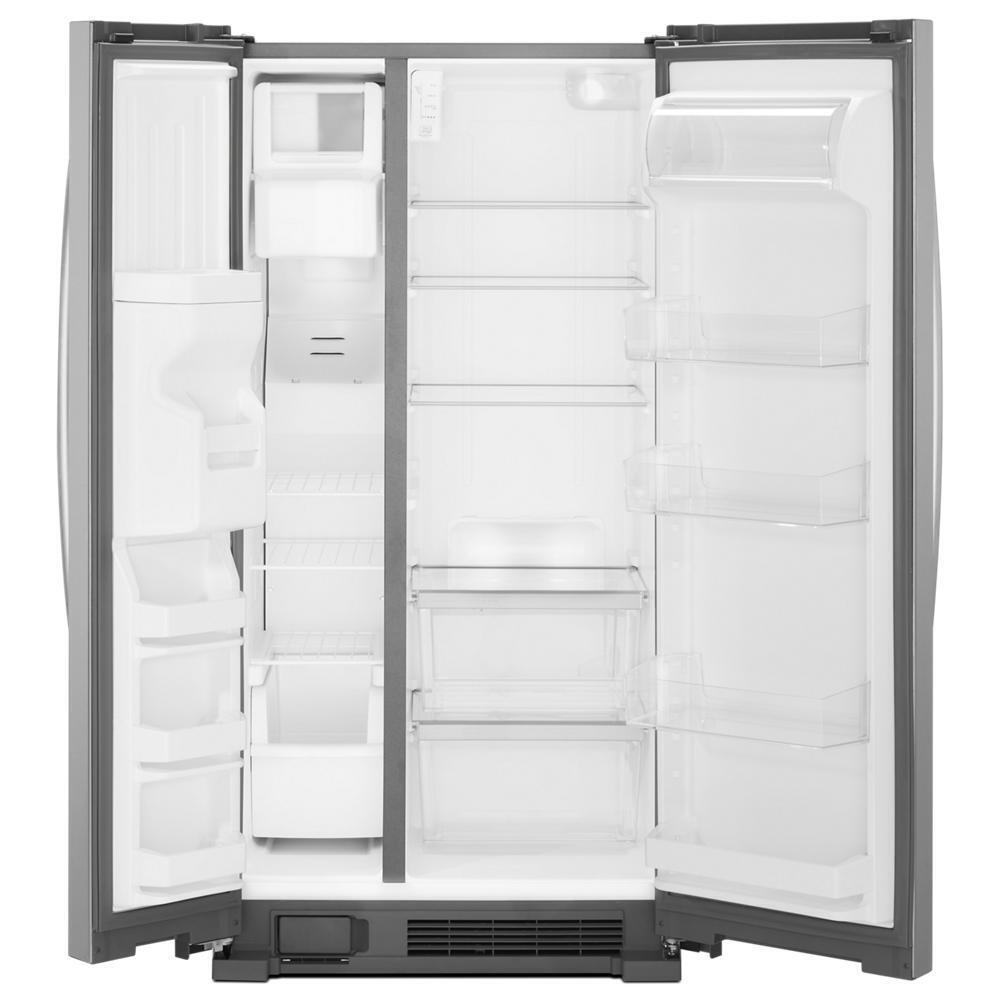 Whirlpool 24.6 Cu. Ft. Side by Side Refrigerator - Monochromatic Stainless Steel