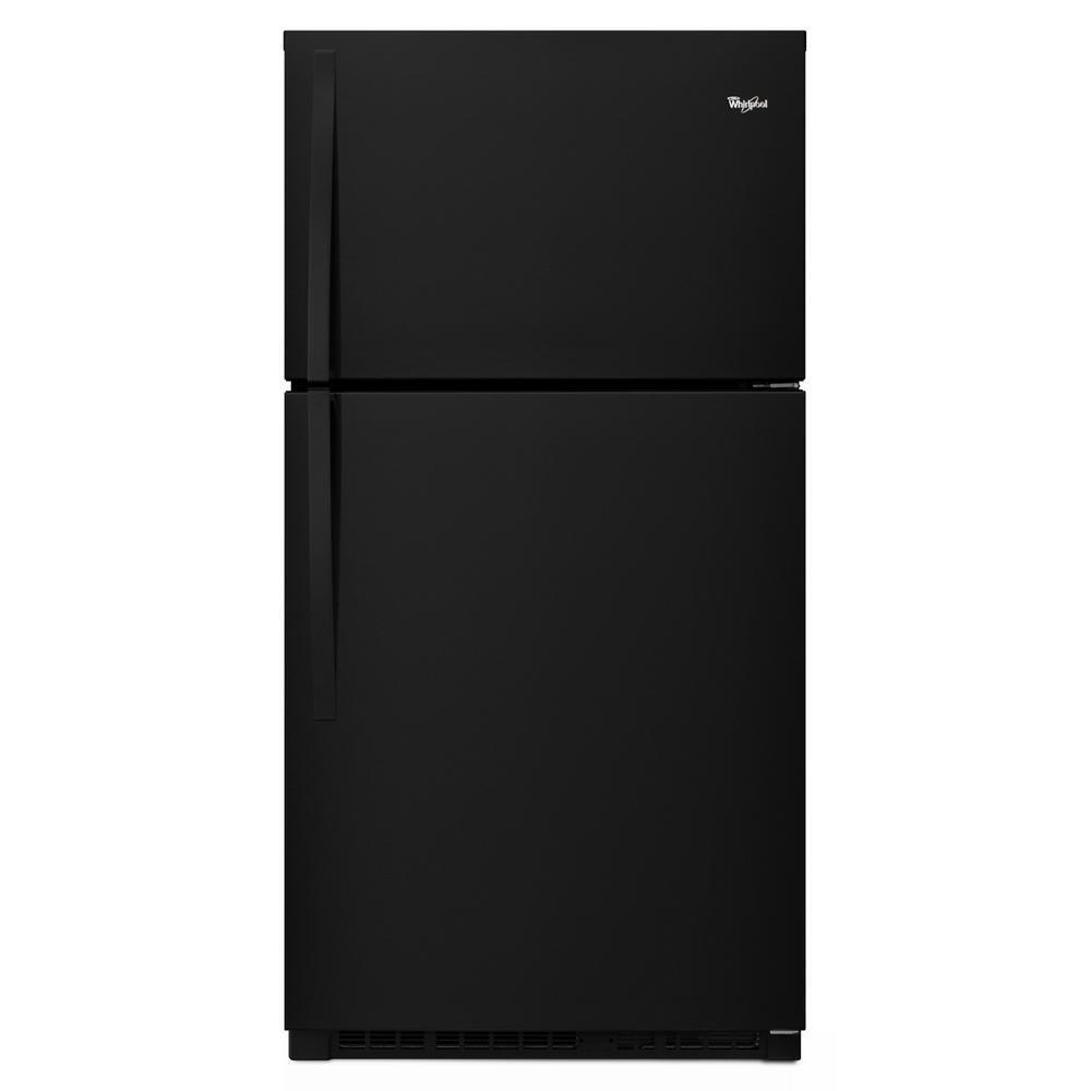 Whirlpool 33-inch Wide Top Freezer Refrigerator - 21 cu. ft. -Black