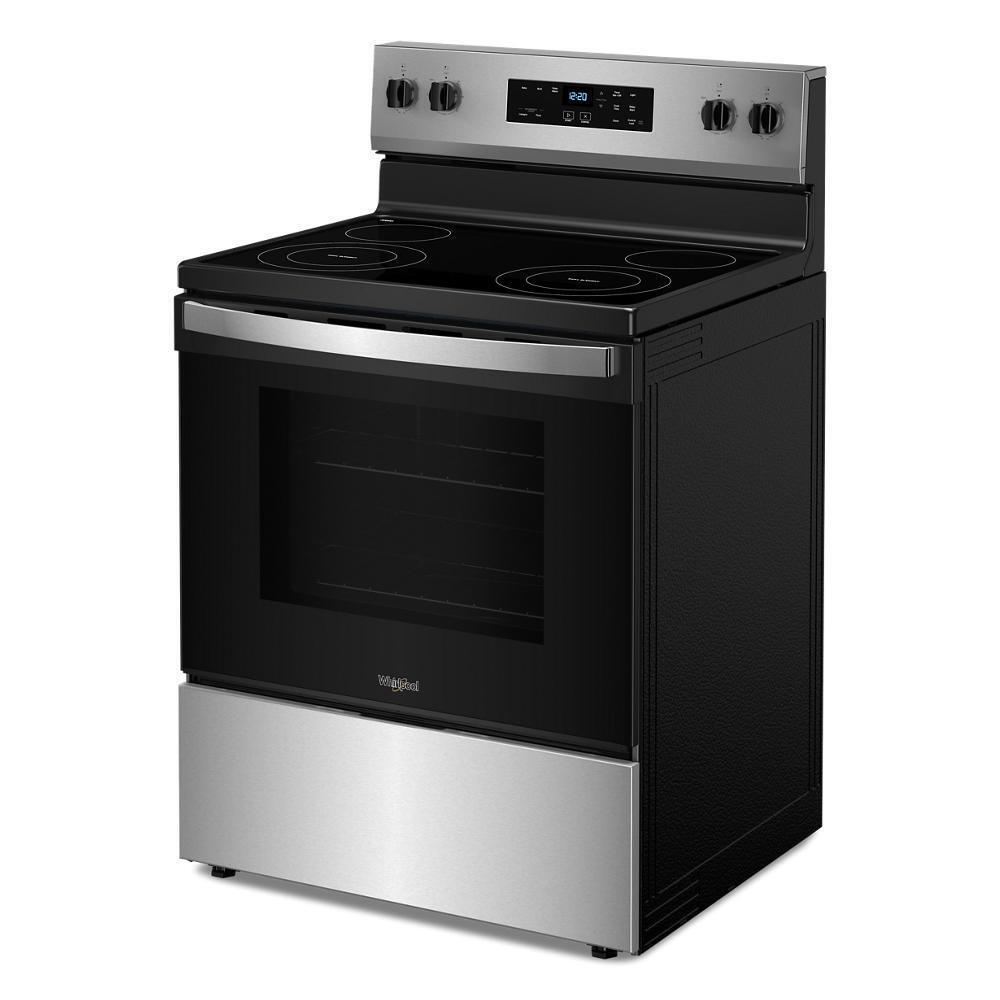 Whirlpool 30-inch Electric Range with No Preheat Mode - Stainless Steel