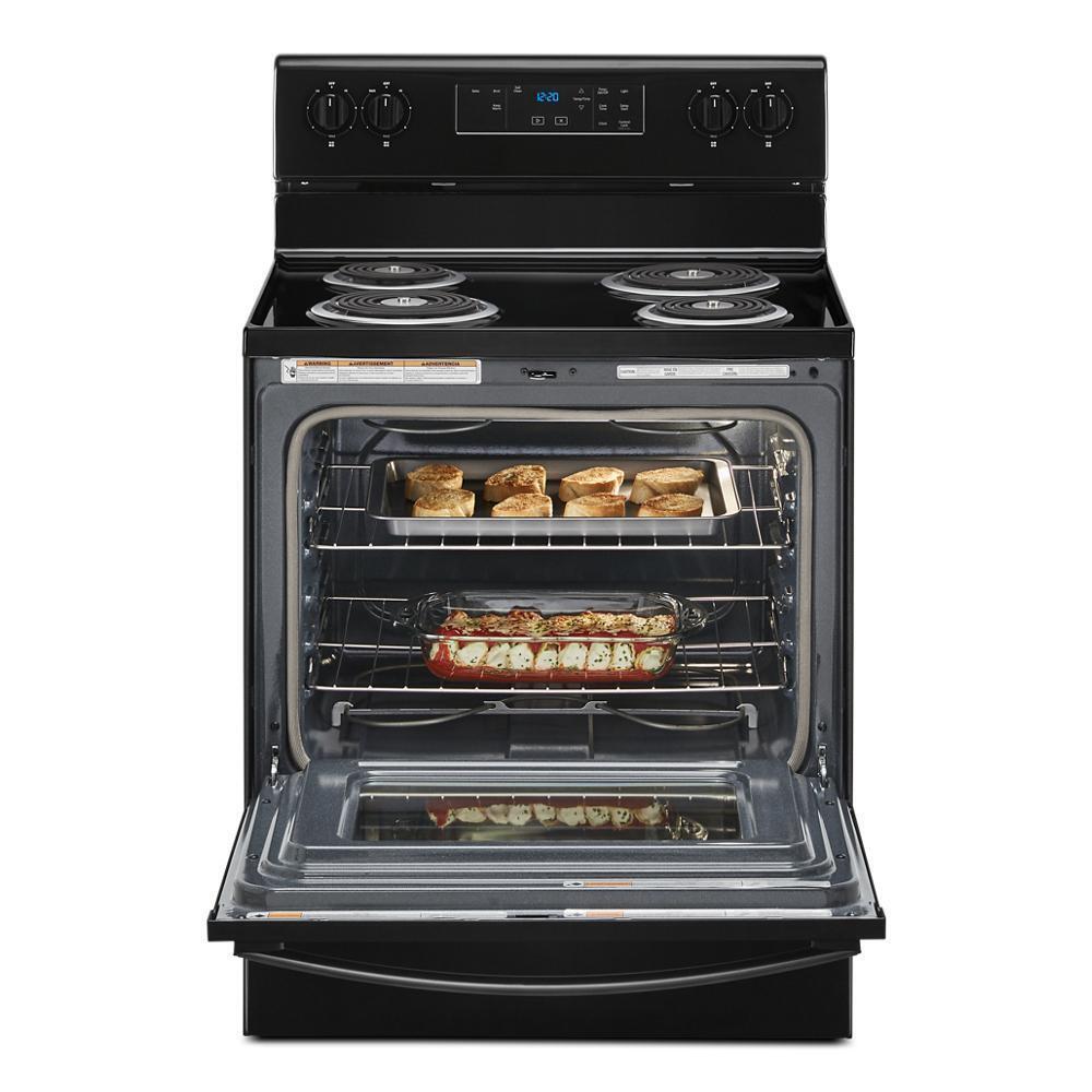 Whirlpool 4.8 Cu. Ft. Electric Range with Self-Cleaning Oven - Black