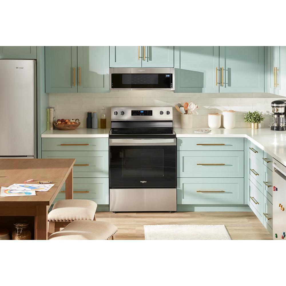 Whirlpool 30-inch Electric Range with No Preheat Mode - Stainless Steel