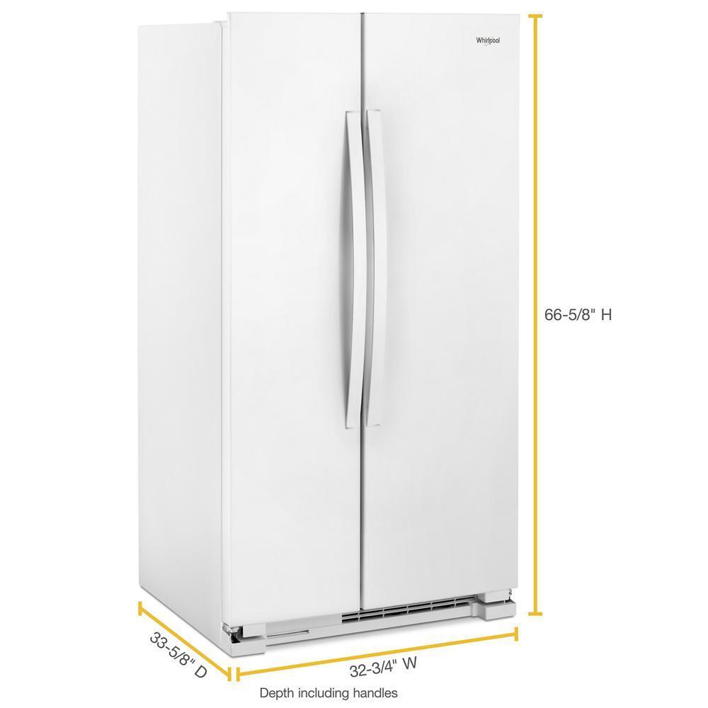 Whirlpool 33-inch Wide Side-by-Side Refrigerator - 22 cu. ft. - White