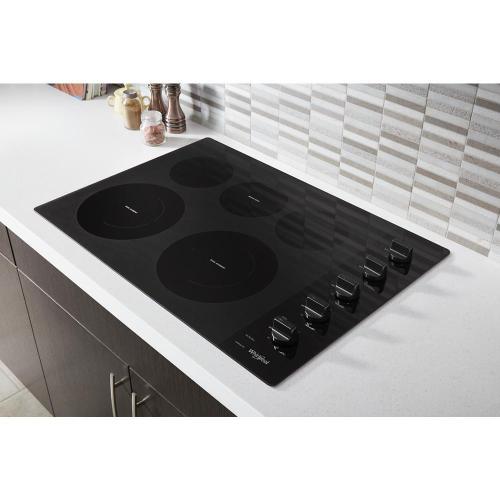 Whirlpool 30 in. Radiant Electric Ceramic Glass Cooktop with 5 Elements - Black