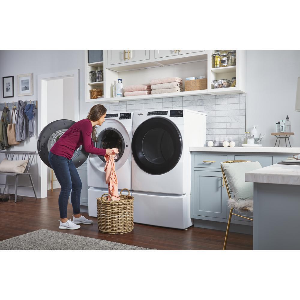 Whirlpool 5.0 Cu. Ft. Front Load Washer with Quick Wash Cycle - White