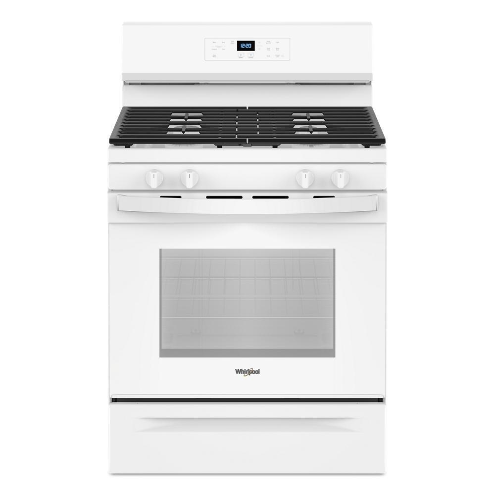 Whirlpool 5.0 Cu. Ft. Gas Range with Self-Cleaning Oven - White