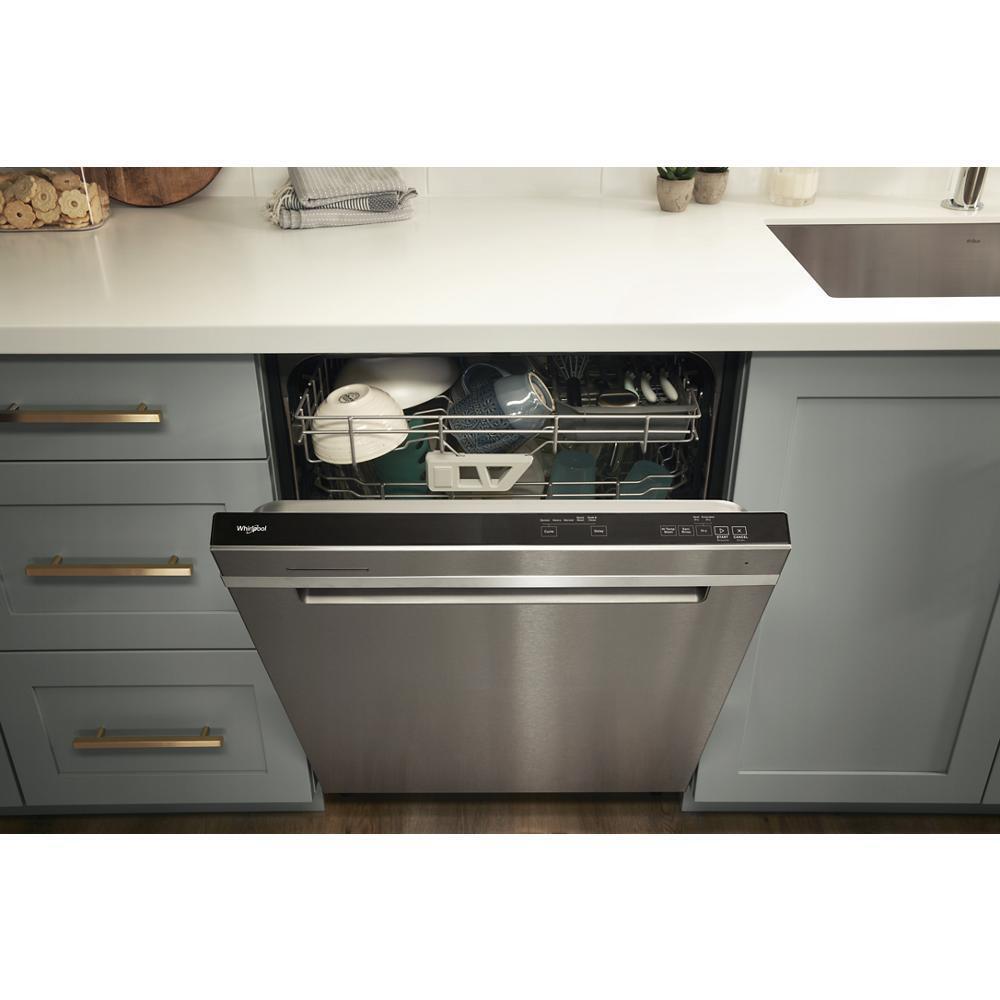 Whirlpool 24" Top Control Built-InDishwasher in Fingerprint Resistant - Stainless Steel