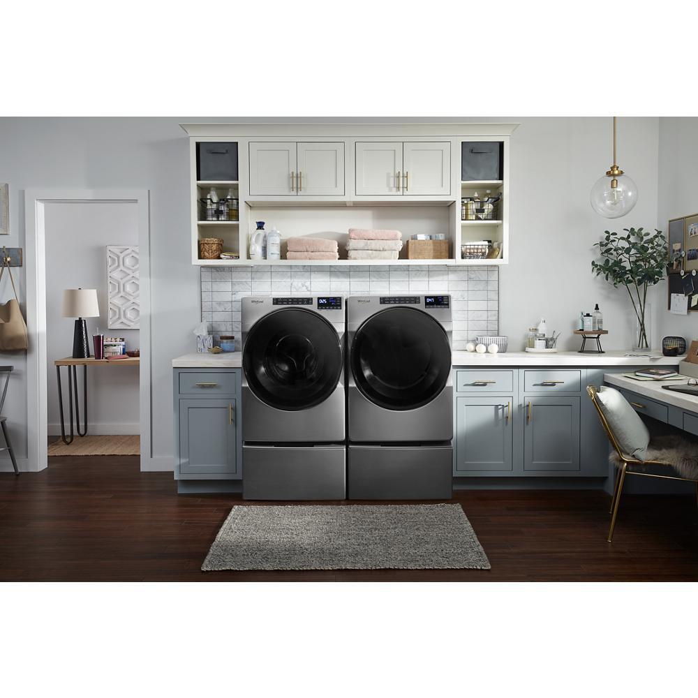 Whirlpool 4.5 Cu. Ft. Front Load Washer with Steam, Quick Wash Cycle and Vibration Control Technology - Chrome Shadow