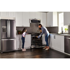 Whirlpool 20 Cu. Ft. Built-In French Door Refrigerator with Water Dispenser - Stainless Steel