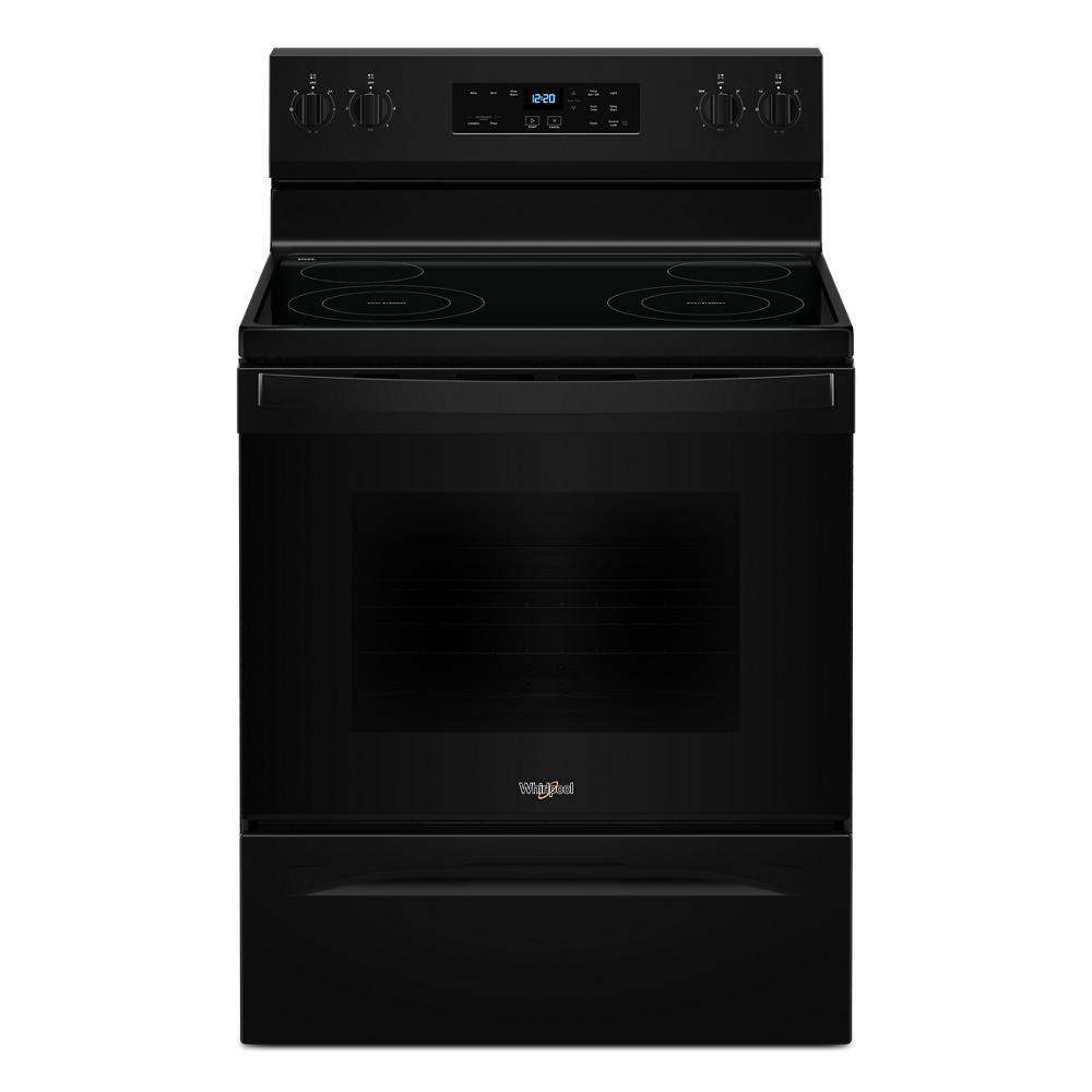 Whirlpool 30-inch Electric Range with No Preheat Mode - Black