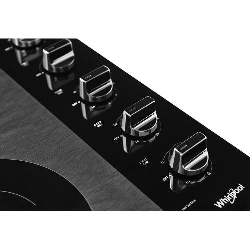 Whirlpool 30 in. Radiant Electric Ceramic Glass Cooktop with 5 Elements - Black