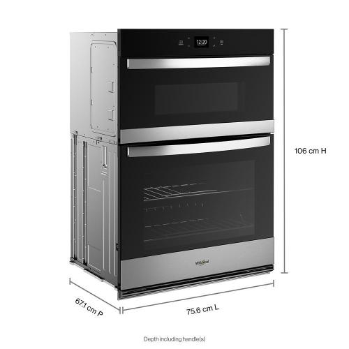 Whirlpool 6.4 Total Cu. Ft. Combo Wall Oven with Air Fry When Connected - Stainless Steel