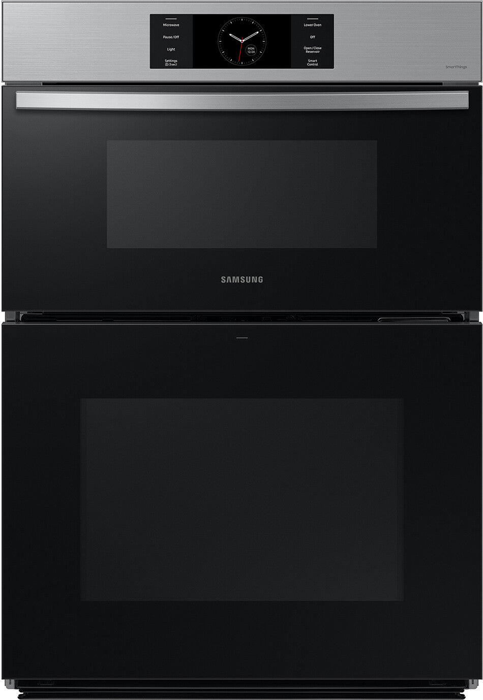 Samsung 5-Piece Kitchen Appliance Package – 4-Door Smart Refrigerator, Induction Cooktop, Combination Electric Wall Oven,  Fully Integrated Smart Dishwasher & Smart Over-the-Range Microwave in Stainless Steel