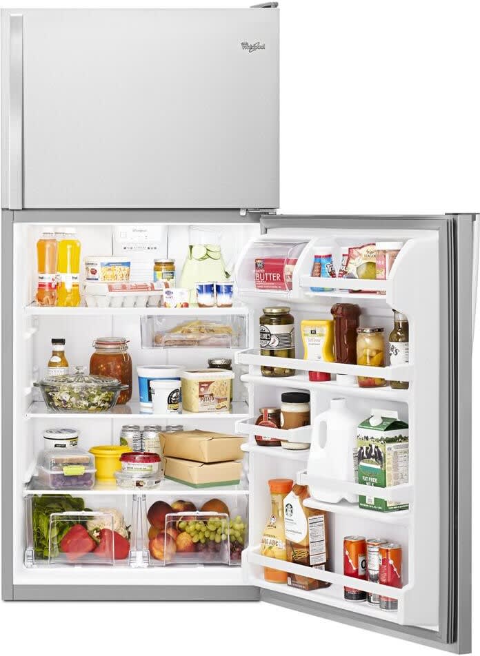 Whirlpool 18 Cu. Ft. Top Freezer Refrigerator - Stainless Steel