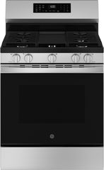 4 Piece Kitchen Appliances Package with French Door Refrigerator, Gas Range, Dishwasher and Over the Range Microwave in Stainless Steel