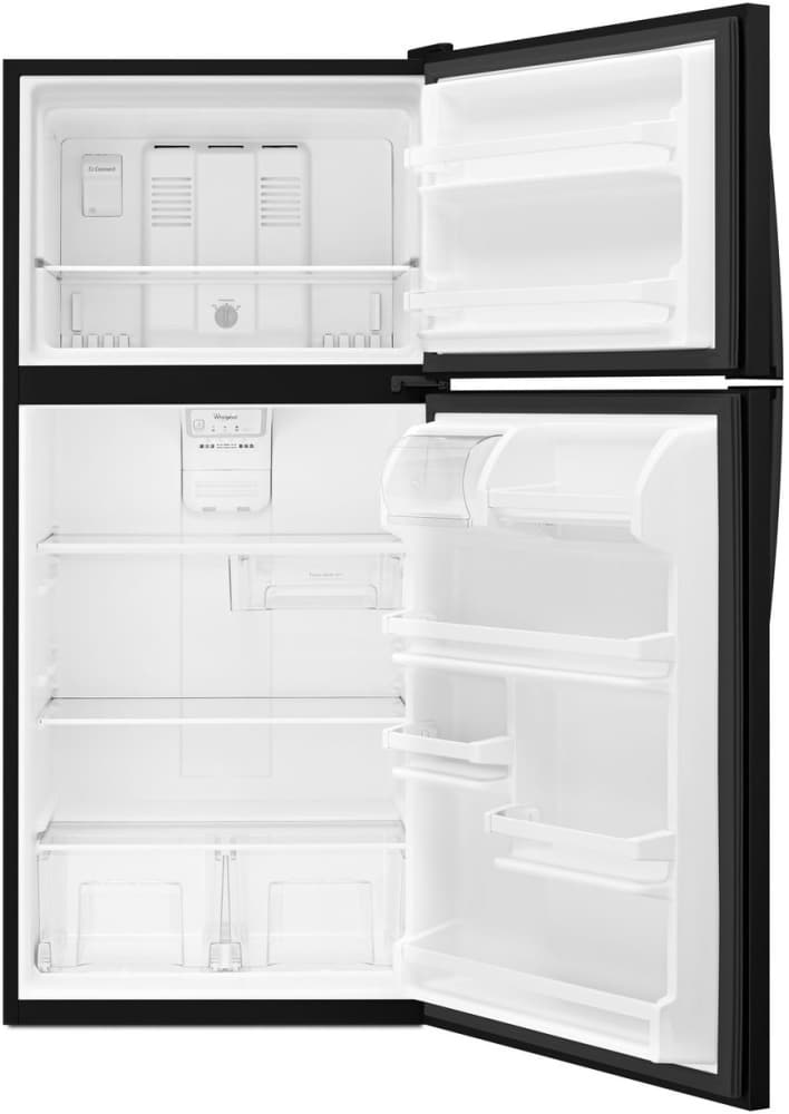 Whirlpool 30-inch Wide Top Freezer Refrigerator - 18 cu. ft. - Black